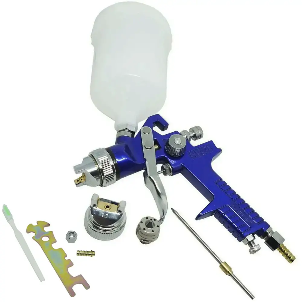 Pistola de pintura gravidade hvlp 2 bicos 1,4 e 1,7 MM EVPPHVLP600-2B Evald