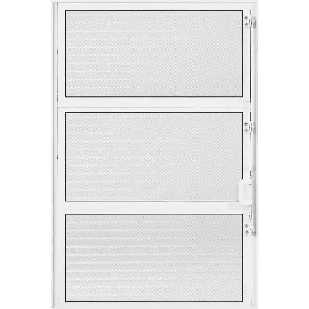 Vitrô basculante canelado em alumínio branca 60X40CM Metalflex