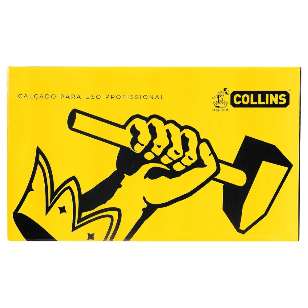 Botina de segurança de couro graxo N°40 Collins — fotografia 6