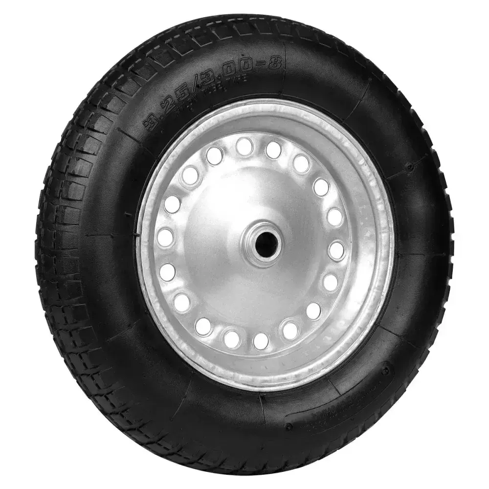 Roda para carrinho de mão worker modelo eixo 3/4 com pneu e câmara Maestro — fotografia 9