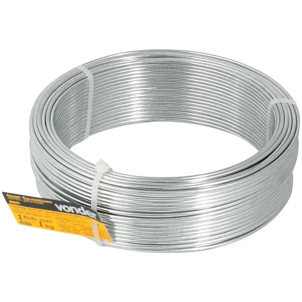 Arame galvanizado 1.24MM rolo 1KG BWG 18 Vonder — fotografia de referência