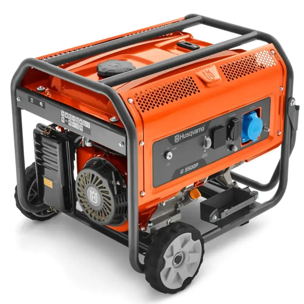 Gerador de energia a gasolina 5,5 KW 4 tempos trifásico G5500P Husqvarna