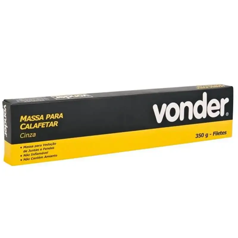 Massa para calafetar cinza 350G 1625350001 Vonder — fotografia de referência