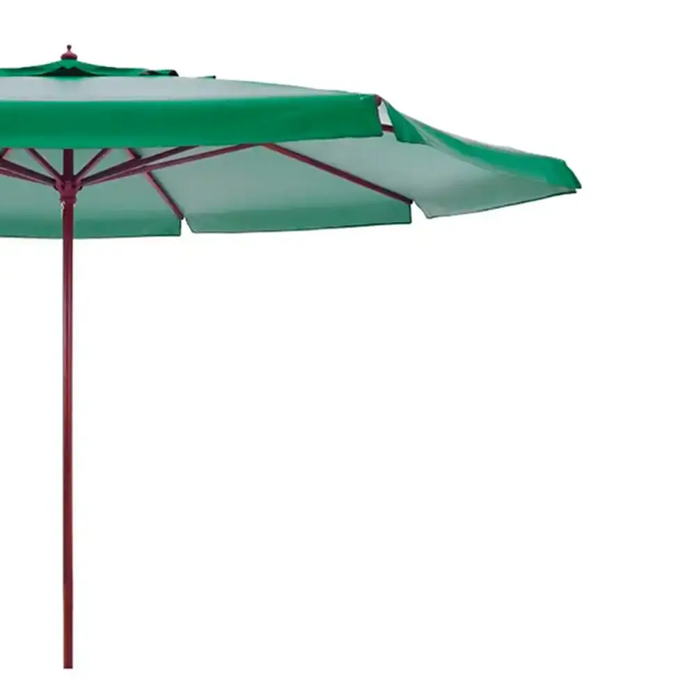 Ombrellone 4M verde bagum haste em madeira 400803 bel BEL FIX — fotografia 5