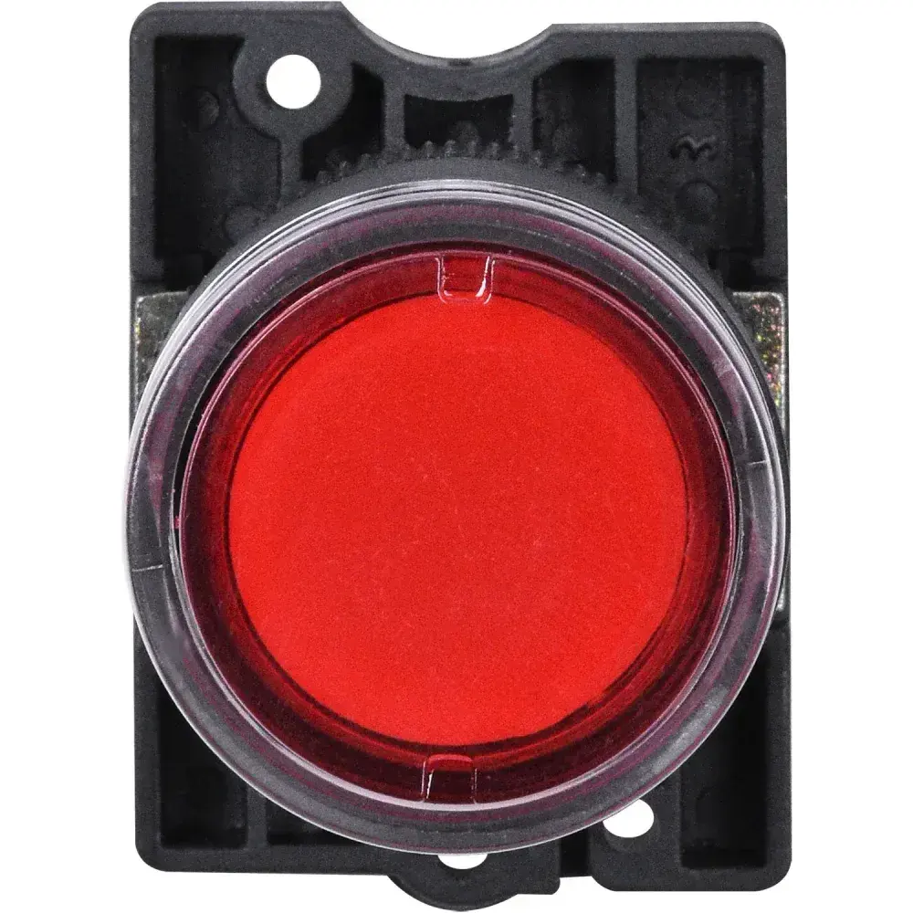 Botão de comando vermelho em plástico NP2-EW340 Chint — fotografia 3