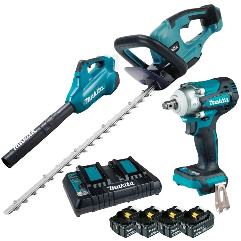 Soprador de folhas chave de impacto 1/2POL aparador de folhas 18V carregador 4 baterias 18V Makita