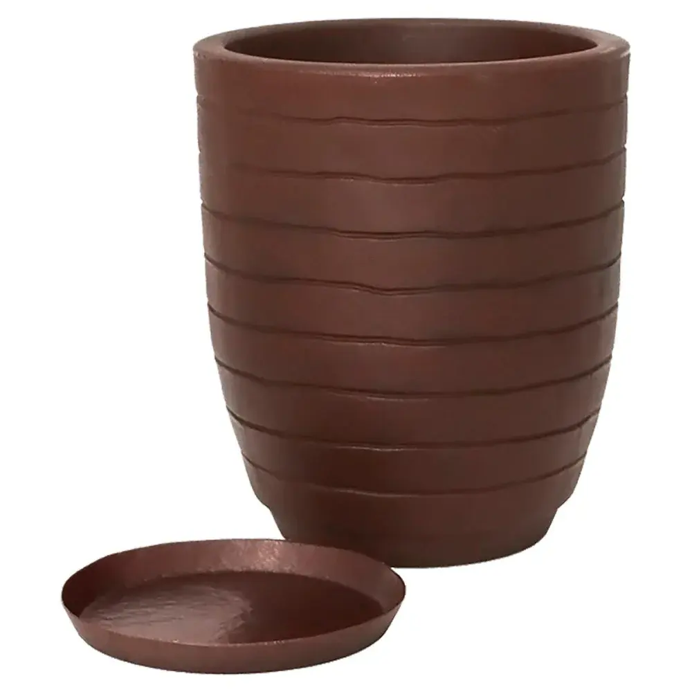Vaso relevo antique rusty 24X28CM 10L Vasart