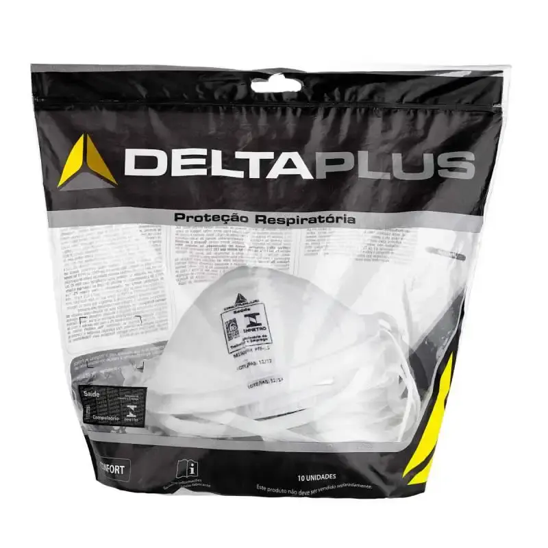 Respirador PFF2-S kit com 10 unidades M1200BR delta plus — fotografia 4