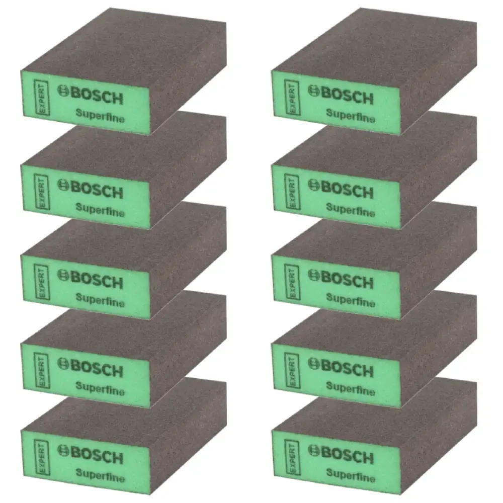 Esponja Abrasiva Super Fina Expert S471 69 x 98 mm 10 Unidades BOSCH — fotografia de referência