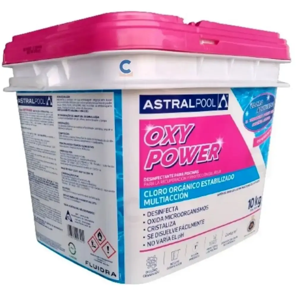 Cloro para piscina oxypower Astralpool balde 10 KG fluidra — fotografia 2