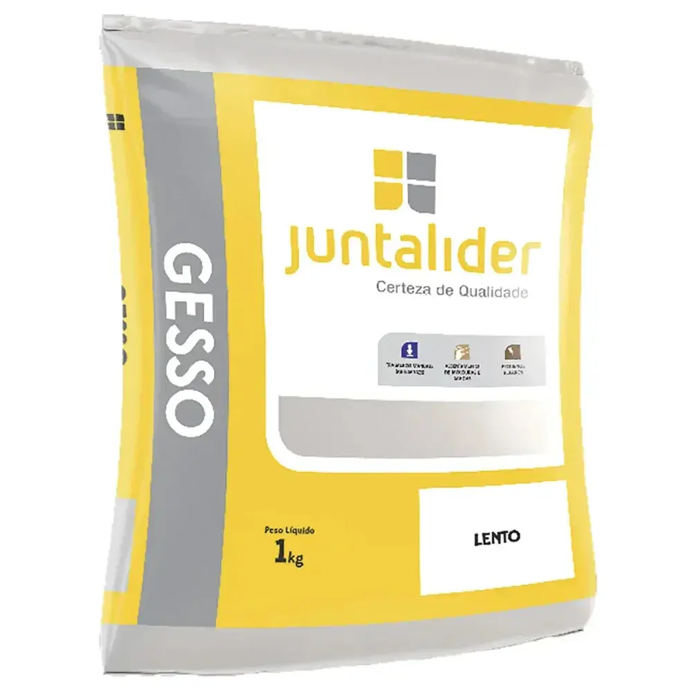 Gesso para reparos secagem lenta 1KG Juntalider — fotografia 2
