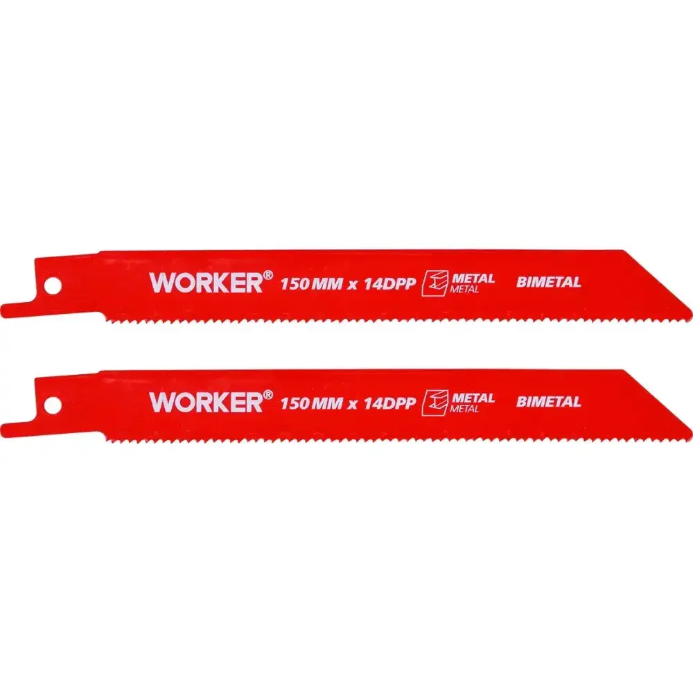 Lâmina para serra sabre bimetálica 1/2” 150MM 14 dentes Worker — fotografia 6