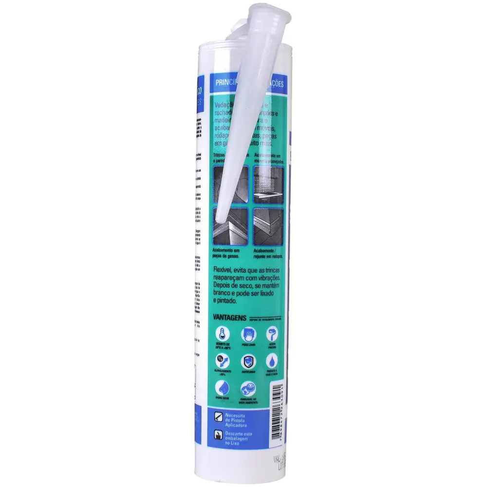 Sela trincas adesivo acrílico branco 425G Tekbond — fotografia 3