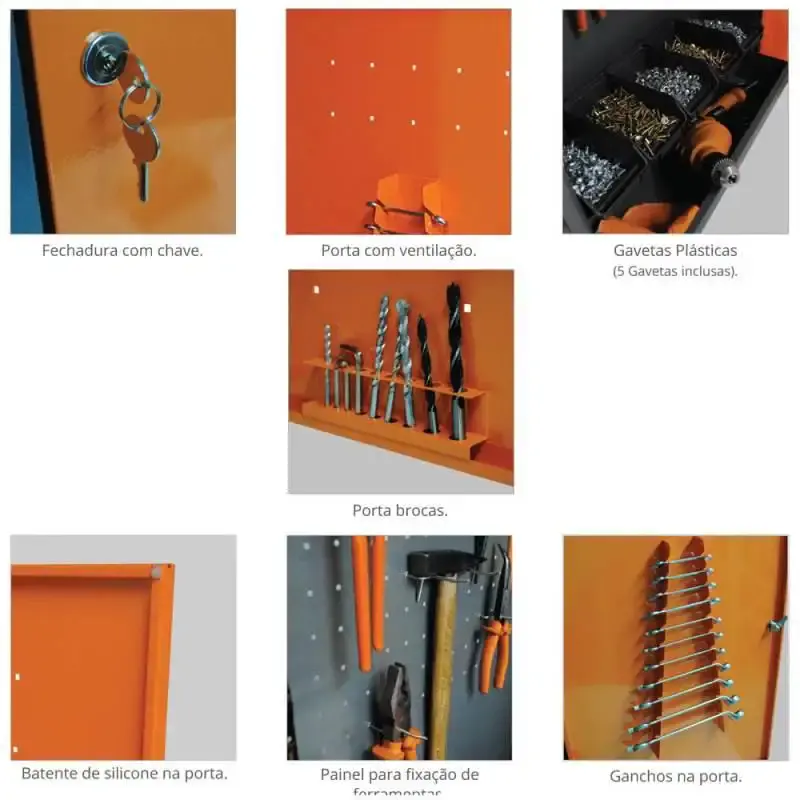 Armário de parede para ferramentas com 1 gaveta Presto — fotografia 2