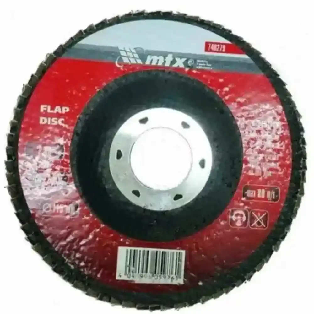 Disco de lixa flap 4.1/2 POL grão 80 740299 MTX — fotografia 4