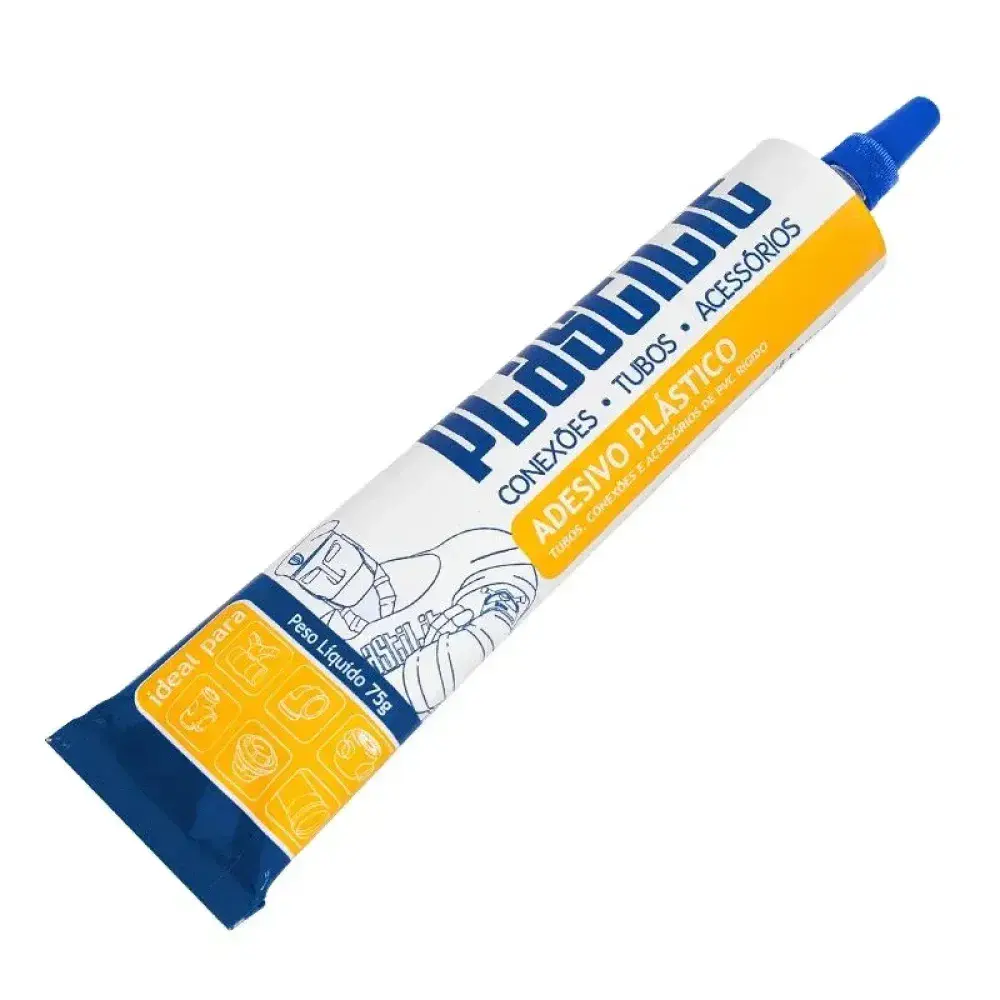 Adesivo pvc soldável bisnaga 75G da Plastilit — fotografia 2
