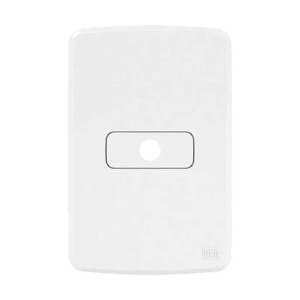 Conjunto placa e suporte 4X2 saída de fio 9,5MM branco da WEG — fotografia 3