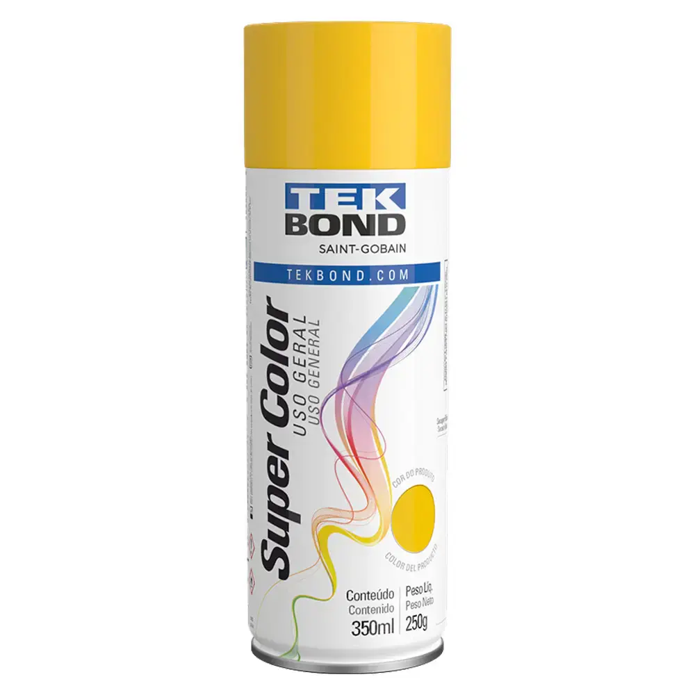 Tinta spray 350ML amarelo 23061006900 Tekbond — fotografia de referência