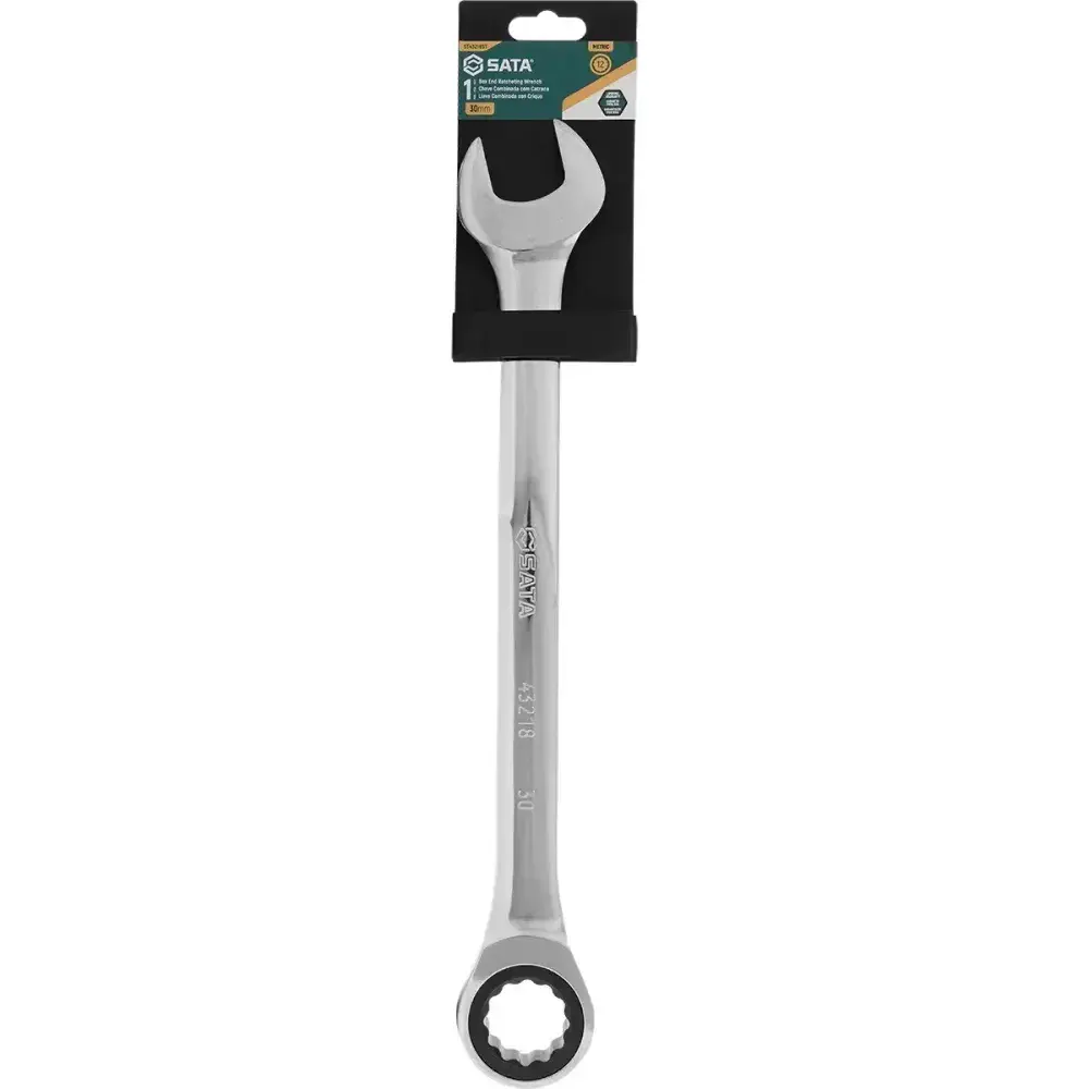 Chave combinada com catraca em cromo vanádio 30MM ST43218ST Sata — fotografia 10