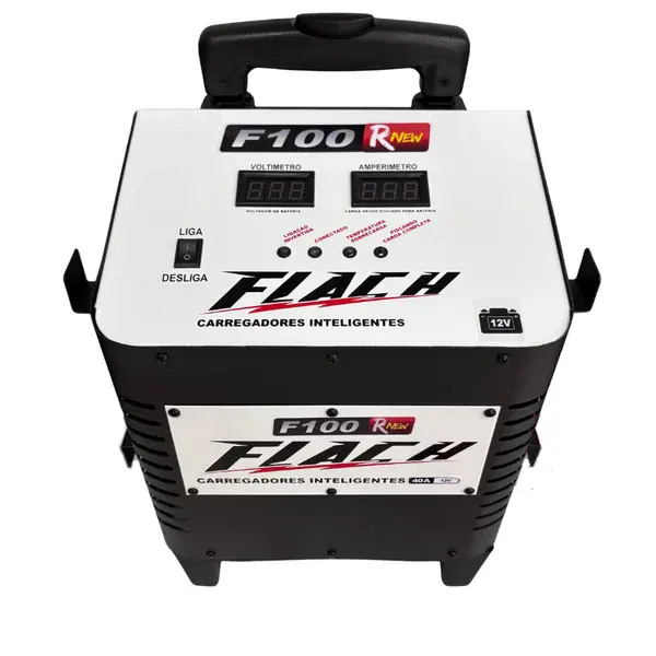 Carregador de baterias F100 rnew - 40 ah - 12V Flach