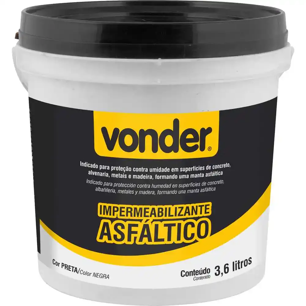 Impermeabilizante asfaltico 3,6 litros vonder Vonder Cross