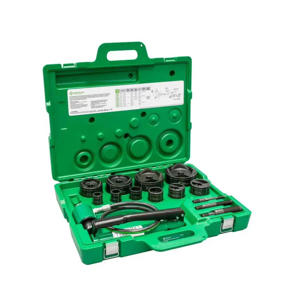 Kit vazador de chapa 1/2-4 Greenlee — fotografia 6