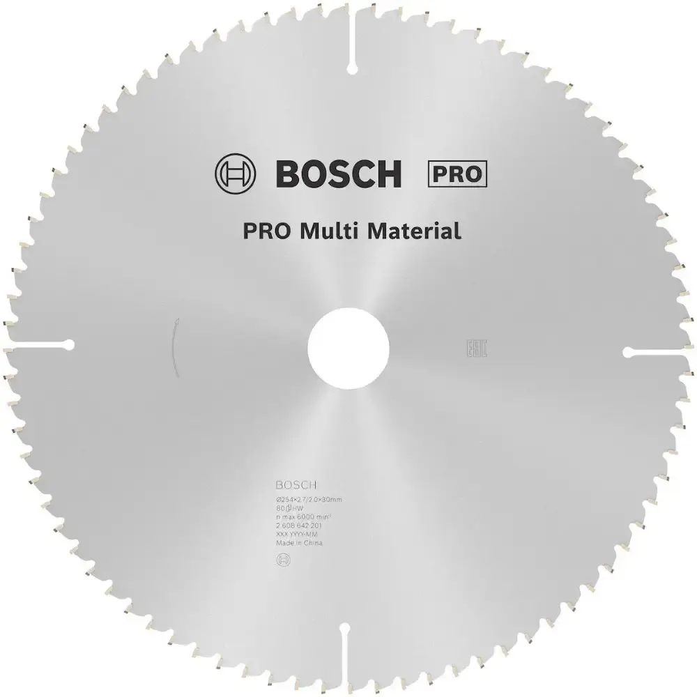 Disco de corte para alumínio 254X3,0MM 80 dentes Bosch