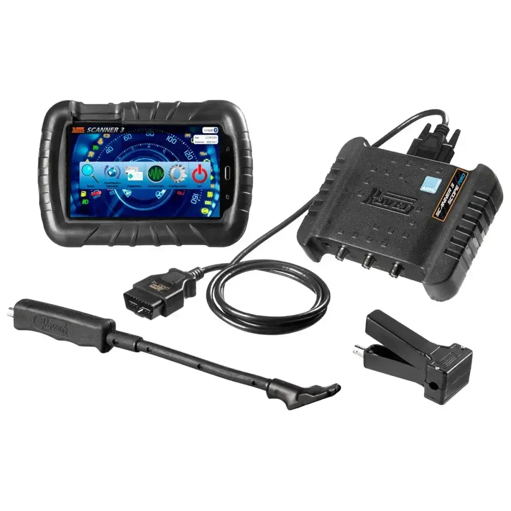Scanner 3 scope pro diagnostico de injeção eletrônica e kit diesel leve Raven — fotografia 9