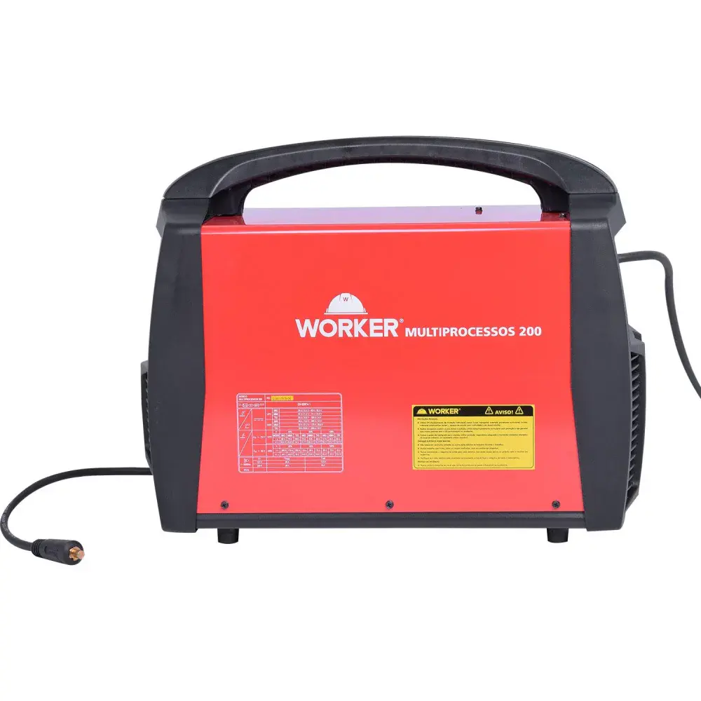 Inversora de solda mig mma tig multiprocessos 220A 7,92KVA biv Worker — fotografia 3
