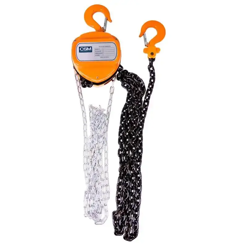 Talha manual de corrente 1 TON elevação 7 metros TC 1000 CSM — fotografia 2
