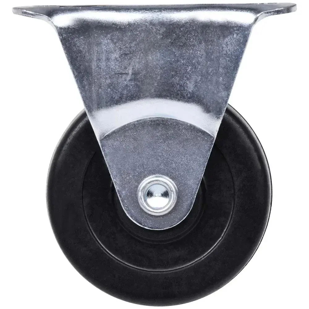 Rodízio de borracha 50MM fixo preto Worker — fotografia 6