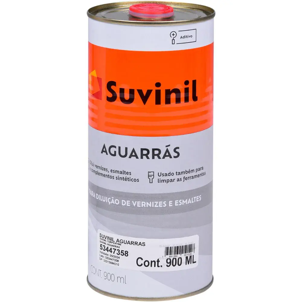 Diluente aguarrás para verniz/esmalte 900ML Suvinil
