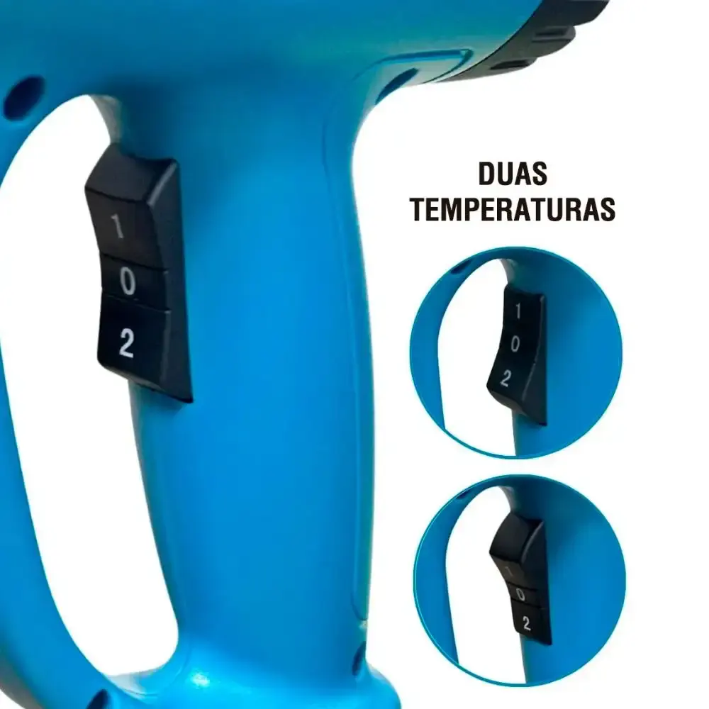 Soprador térmico 2000W com maleta e kit de acessórios evstma Evald 110 V — fotografia 6