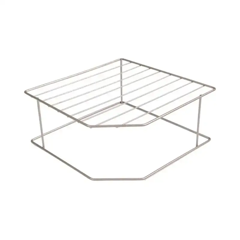 Organizador porta pratos horizontal viena 2 níveis em aço lavanda 990746 BEL — fotografia 6