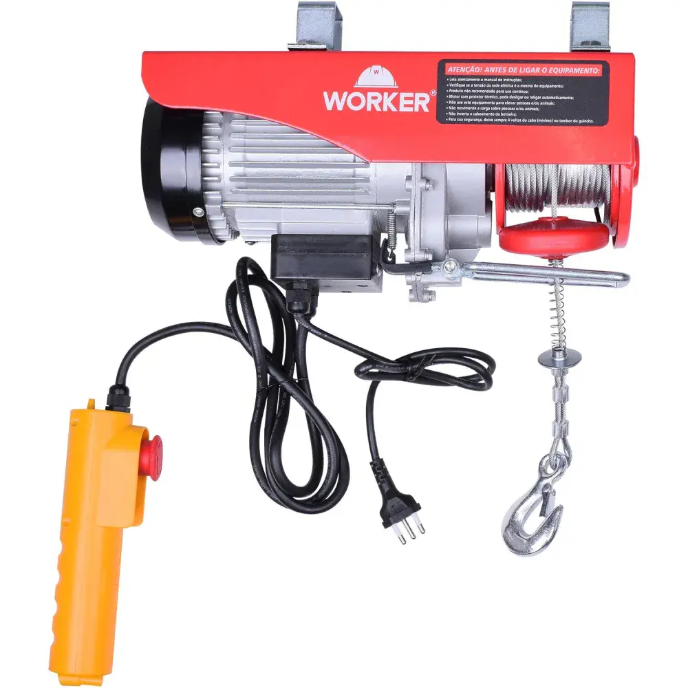 Guincho elétrico 300/600KG 1200W 127V Worker — fotografia de referência