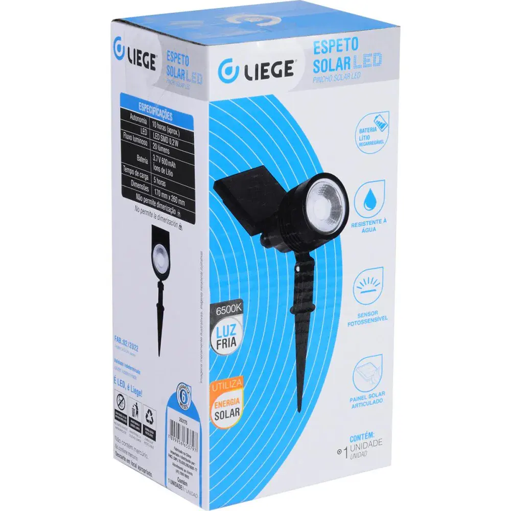 Esperto solar com led 20 lúmens 6500K Liege — fotografia 7