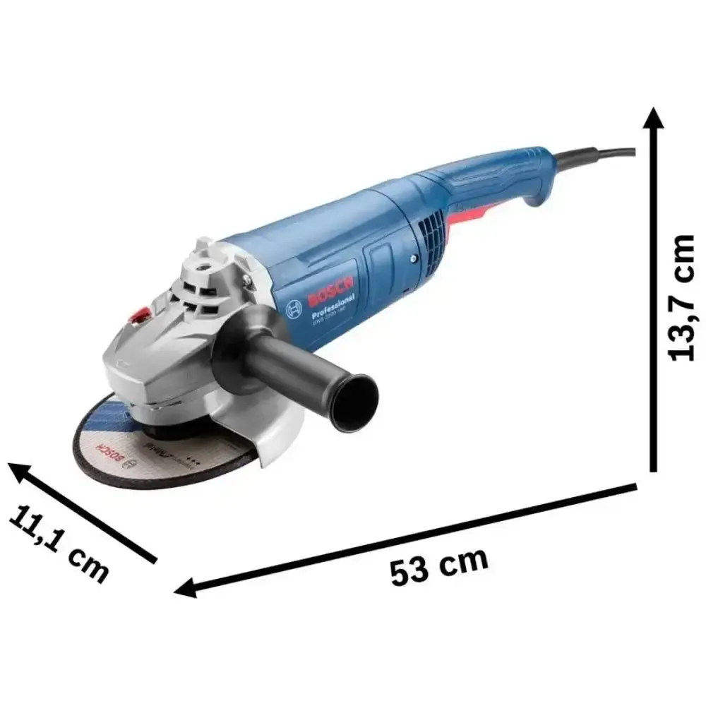 Esmerilhadeira angular 7 POL 2200W com 3 discos de corte 7 POL standard Bosch 220 V — fotografia 11