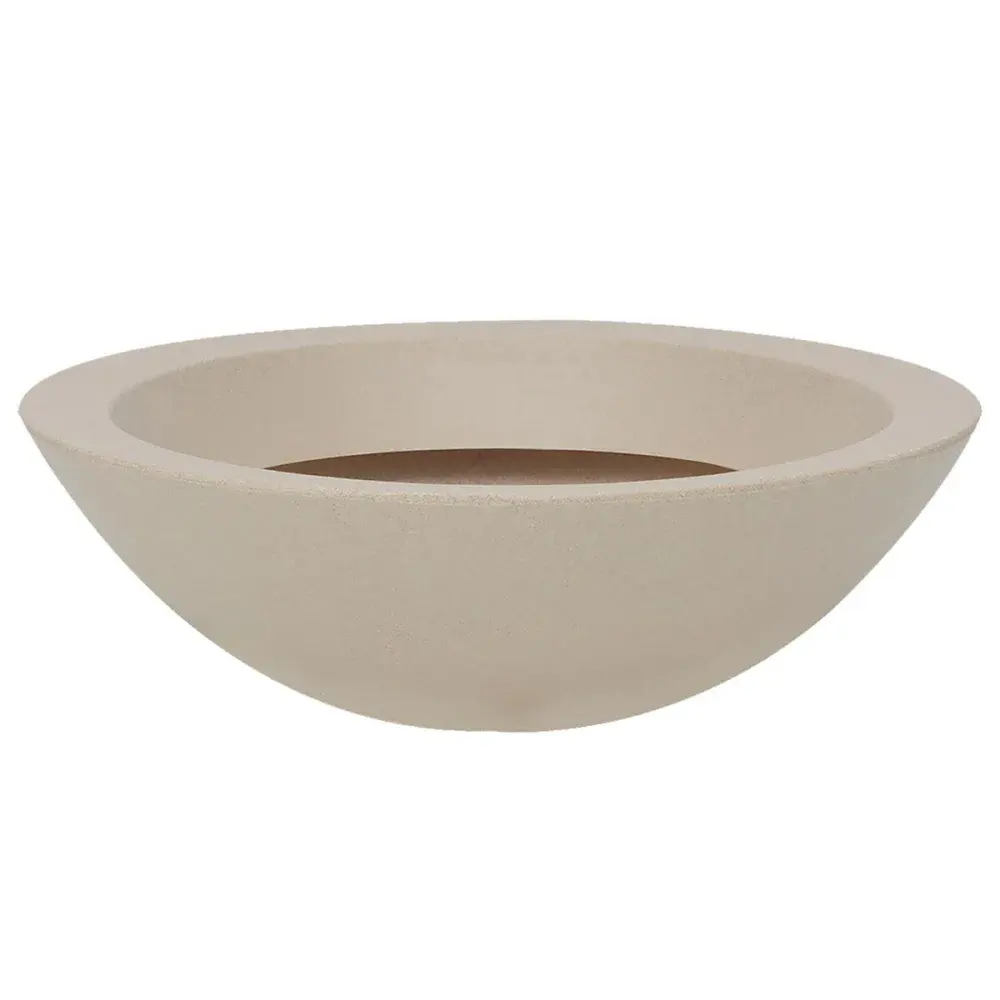 Vaso malta bowl em granito areia 36X12CM 6L Vasart