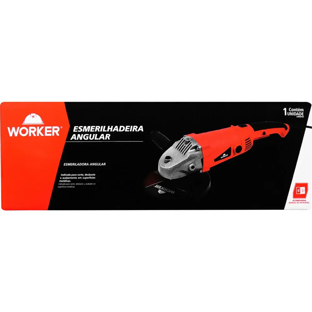 Esmerilhadeira angular 7” 180MM 2000W 127W Worker — fotografia 9
