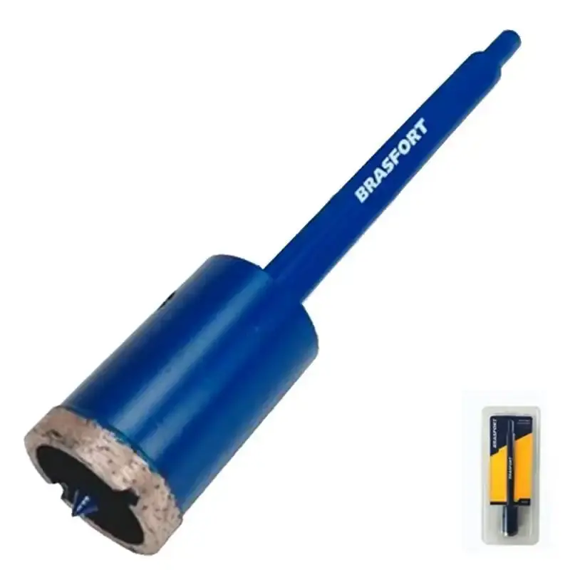 Serra copo diamantada 45 MM com haste 7937 Brasfort