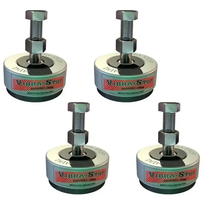Vibra-Stop mini antivibratório 500 KG / 2000 KG rosca 1/2 POL MINI12 kit 4 peças Vibra-Stop