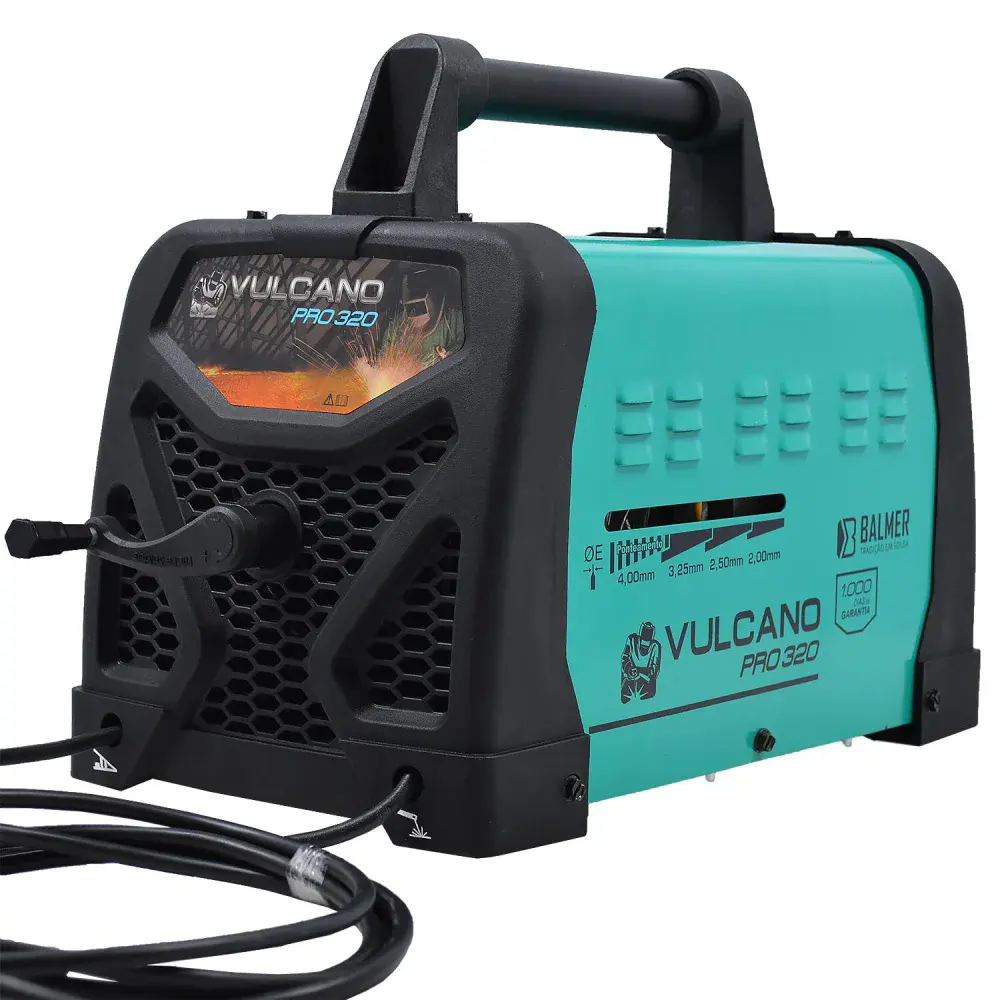 Transformador de solda vulcano pro 320 140A bivolt Balmer — fotografia 4