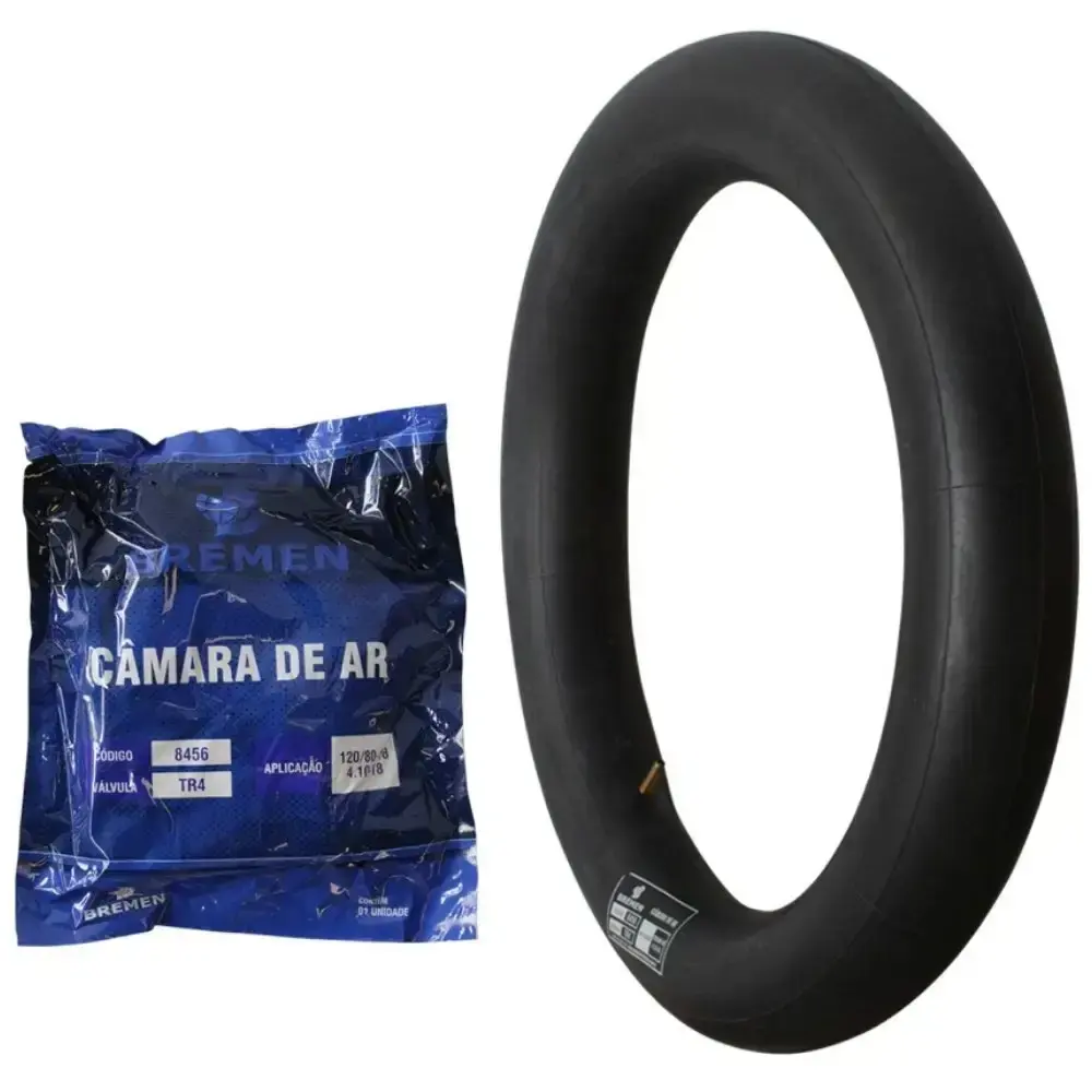 Kit 2 câmaras de ar para pneu aro 18 para moto tornado e XT255 Bremen — fotografia 3