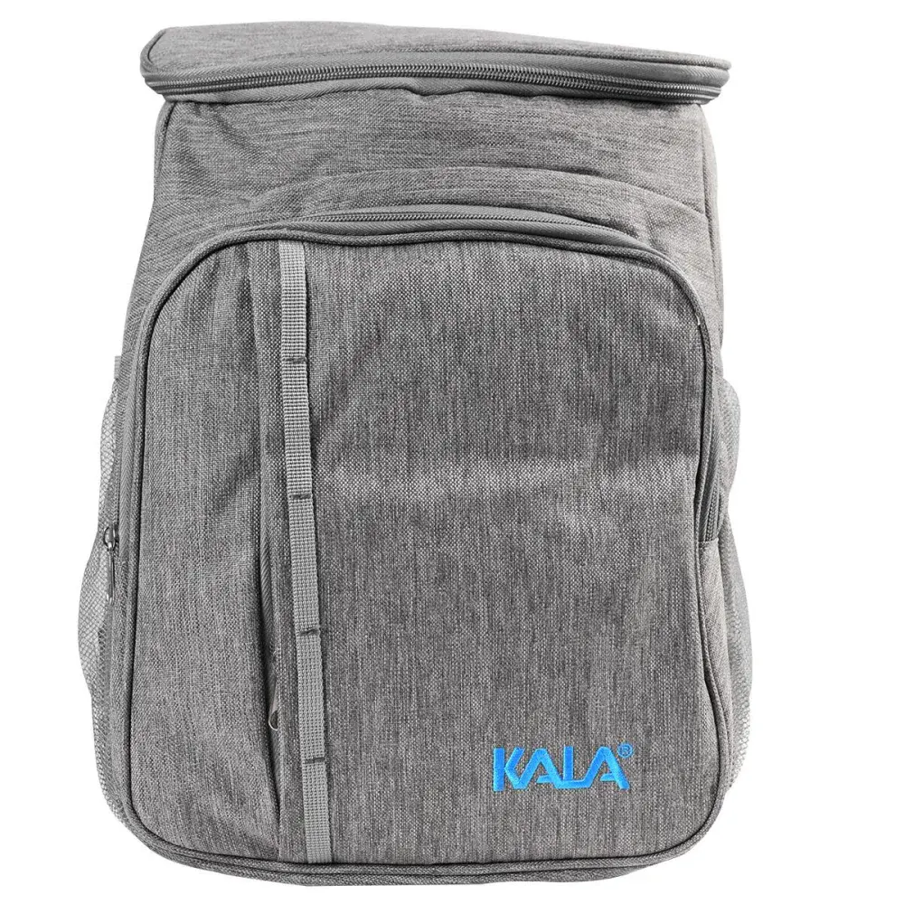 Bolsa térmica com 2 compartimentos 18L cinza Kala — fotografia 2
