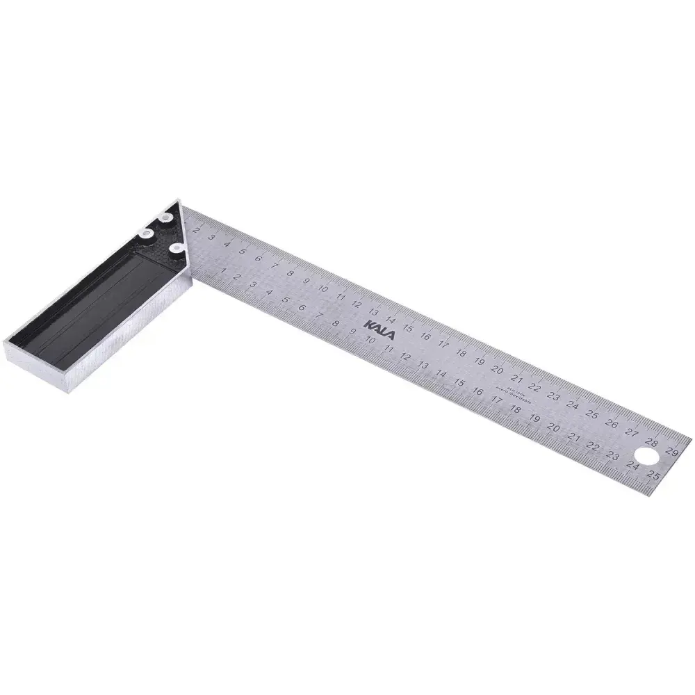 Esquadro de aço inox 10 250MM com cabo de alumínio Kala — fotografia 6