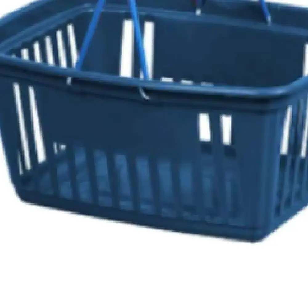 Cesta plástica 21,4 l com alça de metal 5 unidades Plasnew — fotografia 5