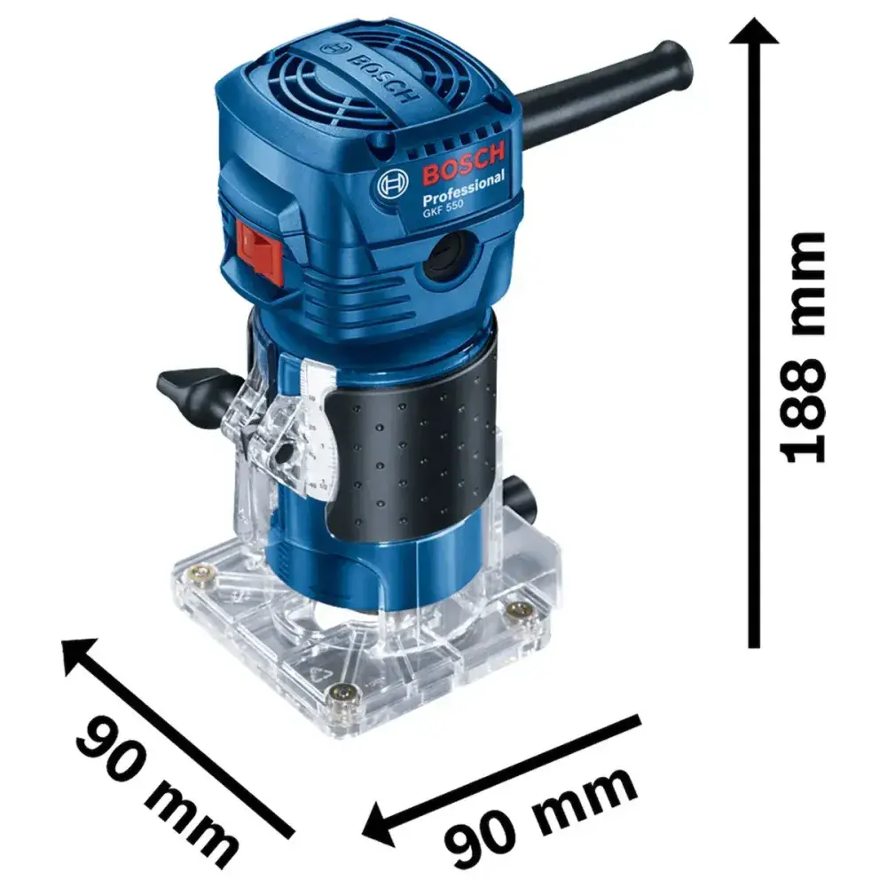 Mini tupia manual 550W GKF550 127V Bosch — fotografia 5