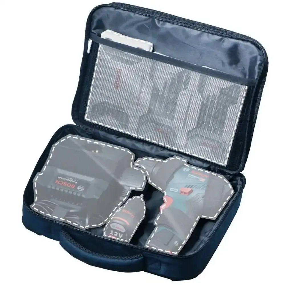 Bolsa para ferramentas com 2 baterias 2AH 12V e carregador bivolt Bosch — fotografia 3