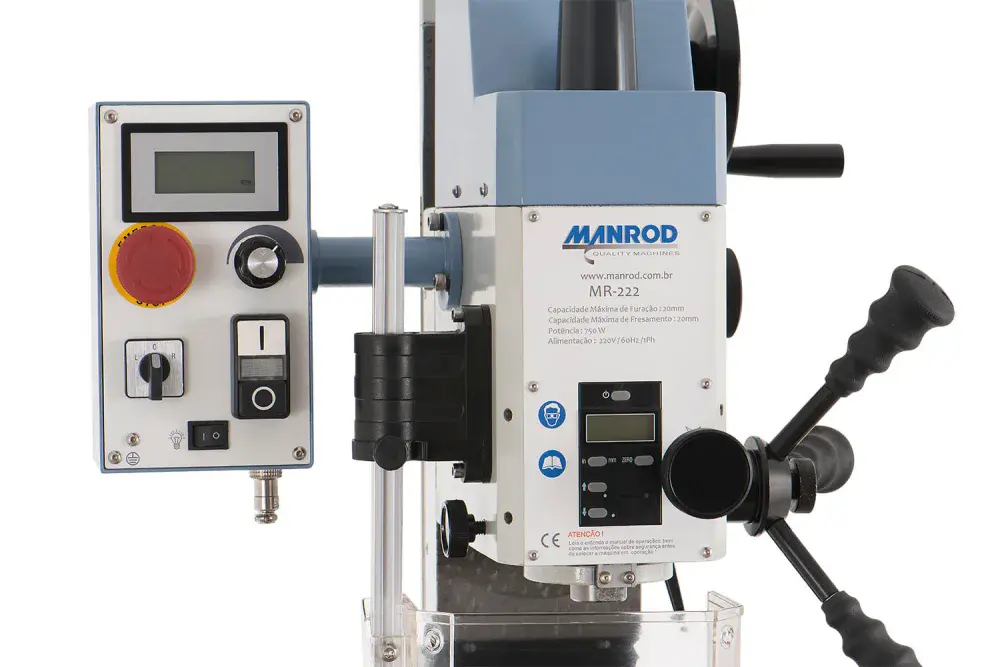 Furadeira fresadora MR-222 mono 220V com ajuste fino Manrod — fotografia 4