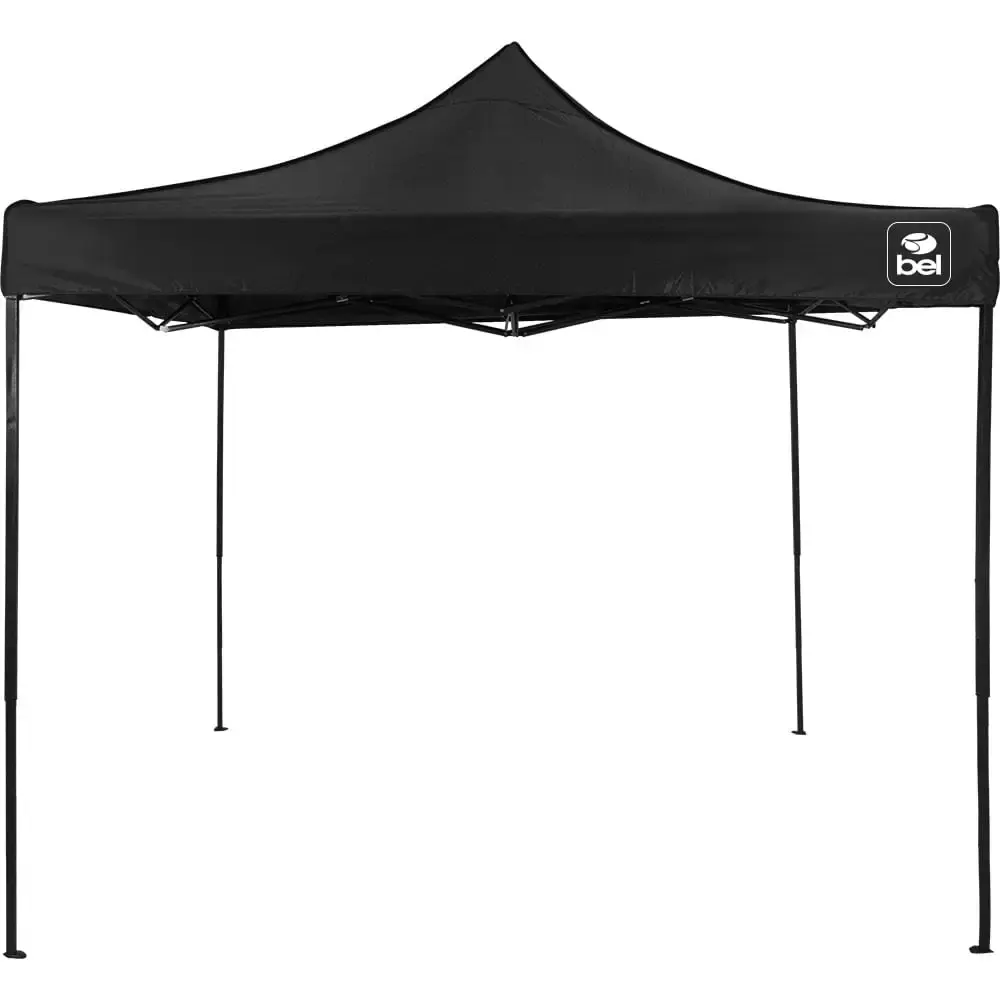Tenda Gazebo Dobrável 3 x 3 Metros Oxford BEL Preto-Preto Belfix